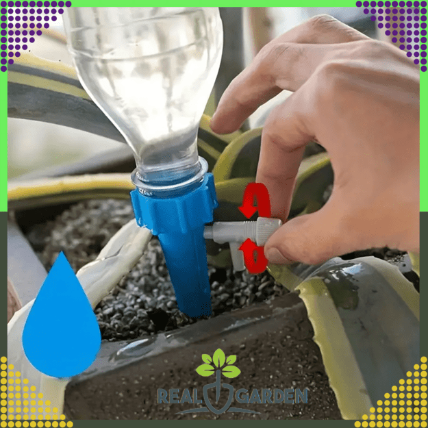 10 butelių gėlių vazonų laistytuvų su čiaupu sodo augalams