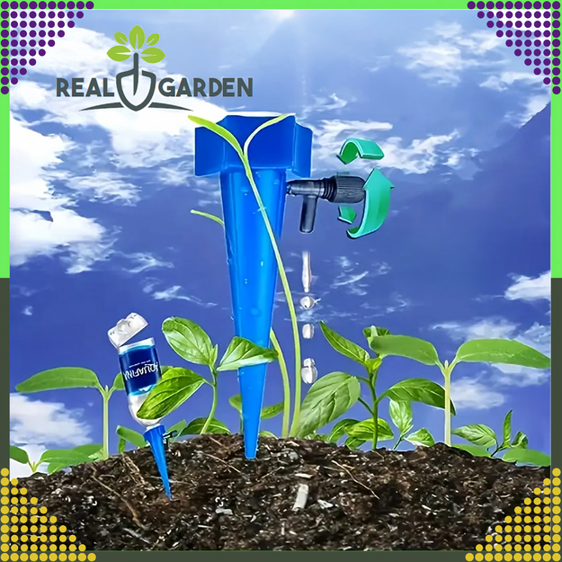 10x Bottle Flower Pot Waterer with Tap for Garden Plants