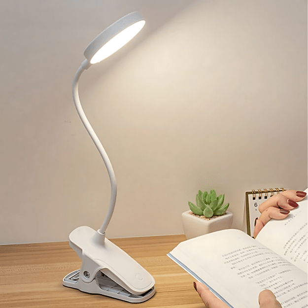 Lampka Led Bezprzewodowa do Czytania na Klips Nocna Biurko Praca Lampa  14
