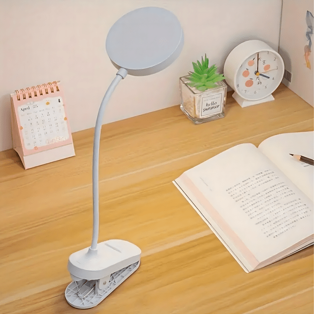 Lampka Led Bezprzewodowa do Czytania na Klips Nocna Biurko Praca Lampa  13
