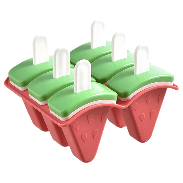 Foremki Forma do Lodów na Patyku Domowe Sorbet Lody Foremka Arbuz 6 szt 3