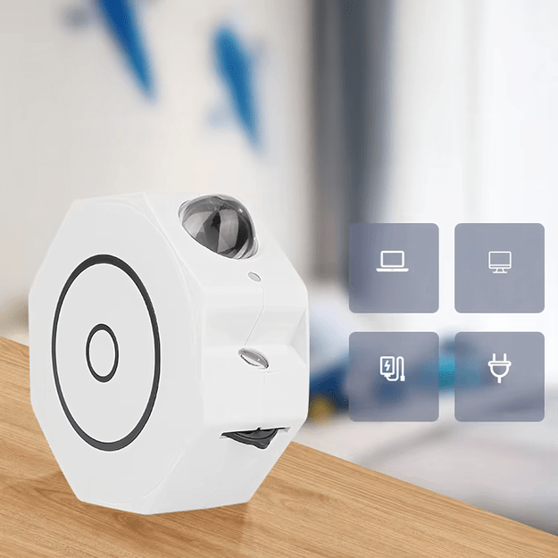 Projektor Gwiazd Rzutnik Nieba Lampka Led Nocna Relaksacyjna + Pilot 9