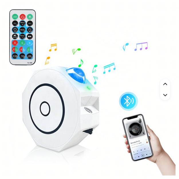 Žvaigždžių projektorius, dangaus projektorius, LED naktinė lempa, atpalaiduojanti + nuotolinio valdymo pultas