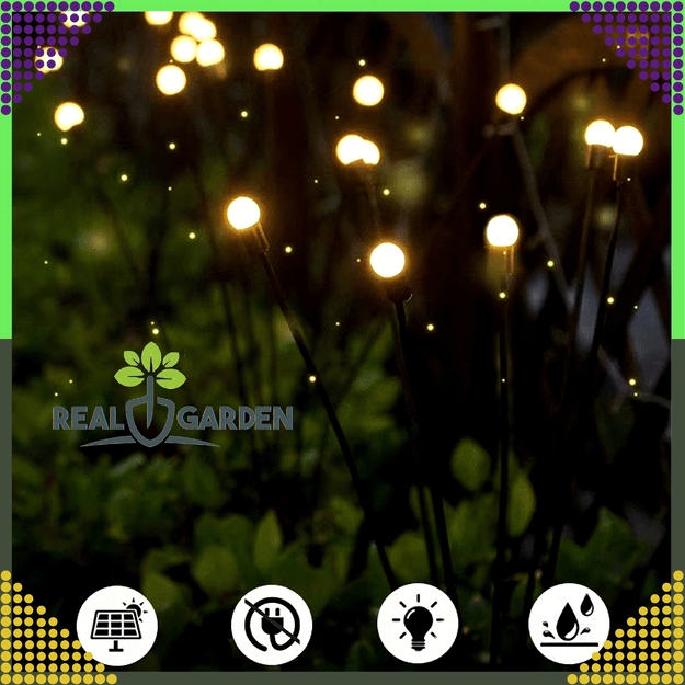 Lampa Solarna 2 Sztuki Wbijana Ogrodowa 6 Led Czujnik Zmierzchu Firefly 13
