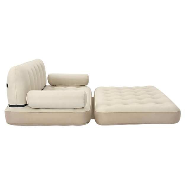 120x Materac Dmuchany Dwuosobowy Sofa Rozkładana Łóżko do Spania na Plażę Ryby 2