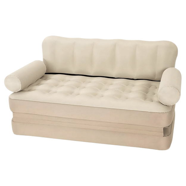 120x Materac Dmuchany Dwuosobowy Sofa Rozkładana Łóżko do Spania na Plażę Ryby 1