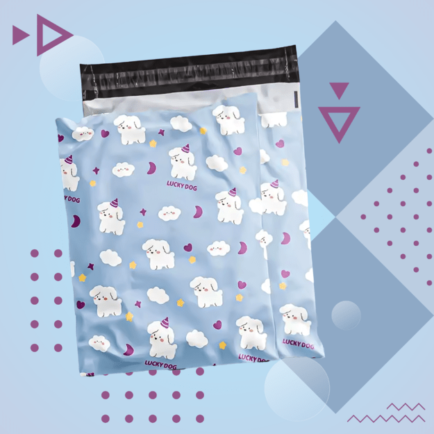FOLIOPAKI KURIERSKIE MOCNE KOPERTY FOLIOWE 380X520 LUCKY DOG 50szt 21