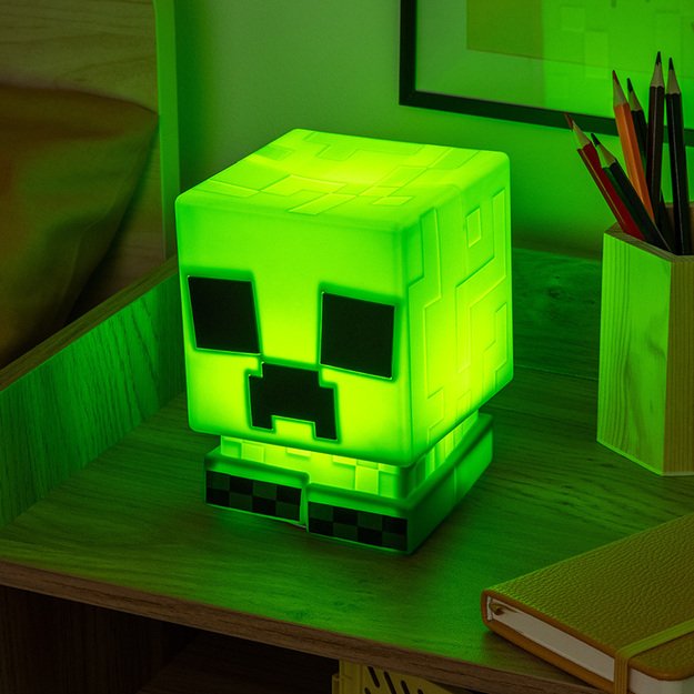Minecraft Creeper SquishyGlo Silicone Light Rechargeable 3