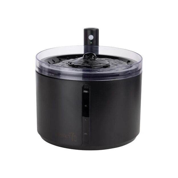 District 70 - FLOW Wireless waterFountaine, black 2,2liter - Motion sensor activated