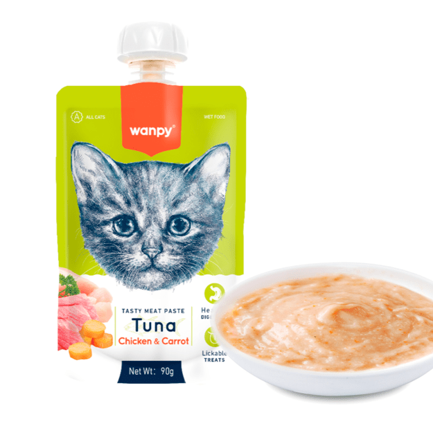 wanpy - Wanpy Cat Tasty Meat Paste - Tuna with Chicken & Carrot 90g - 90g