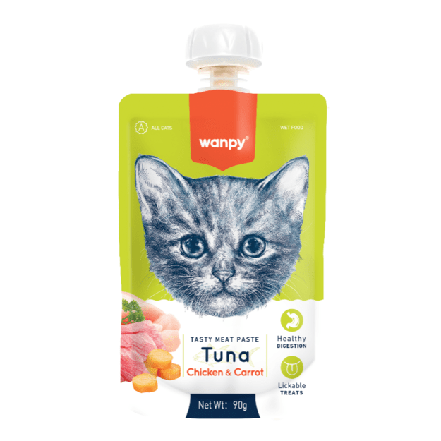 wanpy - Wanpy Cat Tasty Meat Paste - Tuna with Chicken & Carrot 90g - 90g 1