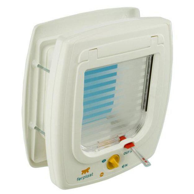 Ferplast - Cat Door Swing 7 4-way - White