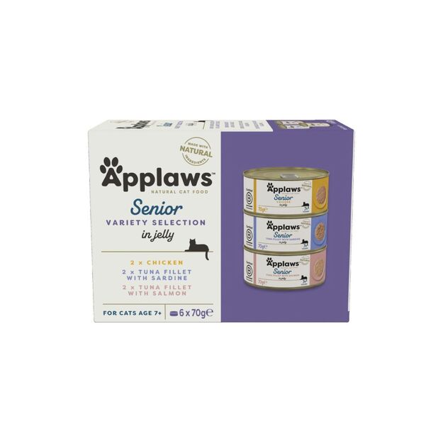 Applaws - Multipack Senior Variety Jelly Selection - 6x70g