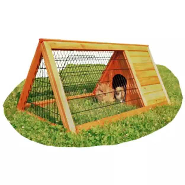 Sunnypet - Wooden Cage outdoor Triangular 116x63x53cm