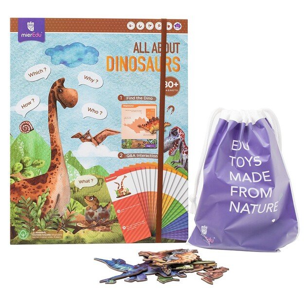 mierEdu - Magnetic Learning Box - All About Dinosaurs - (ME098)