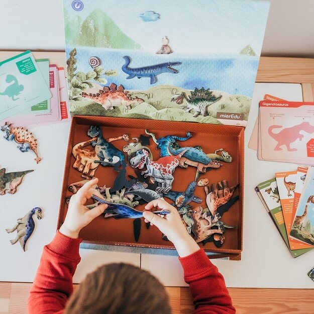 mierEdu - Magnetic Learning Box - All About Dinosaurs - (ME098)