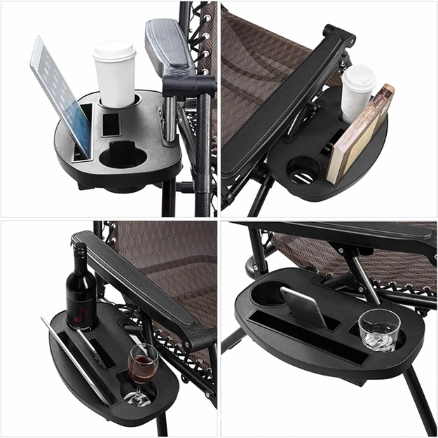 Drink Organizer Holder for Zero Gravity Deckchair with Cup Tray and Phone Holder