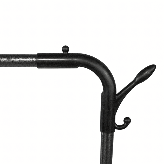 Rõivaste riiul Mobiilne riidepuude riiul koos rööbastega jalanõude jaoks.