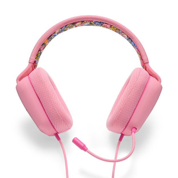 PowerA - Wired Stereo Headset for Nintendo Switch - Kirby Mouthful - Pink 3