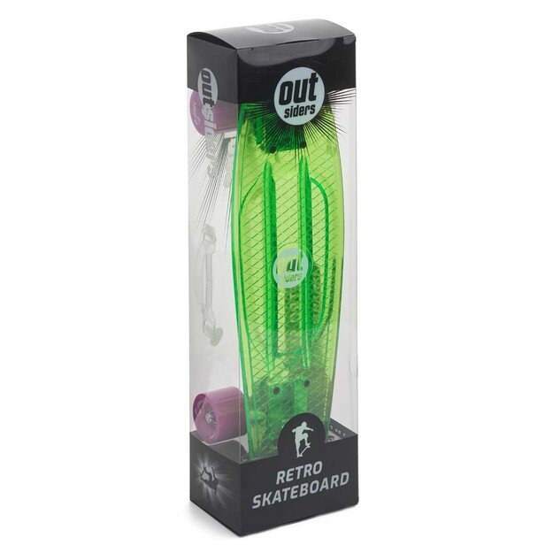 Outsiders - Transparent Retro Skateboard Green