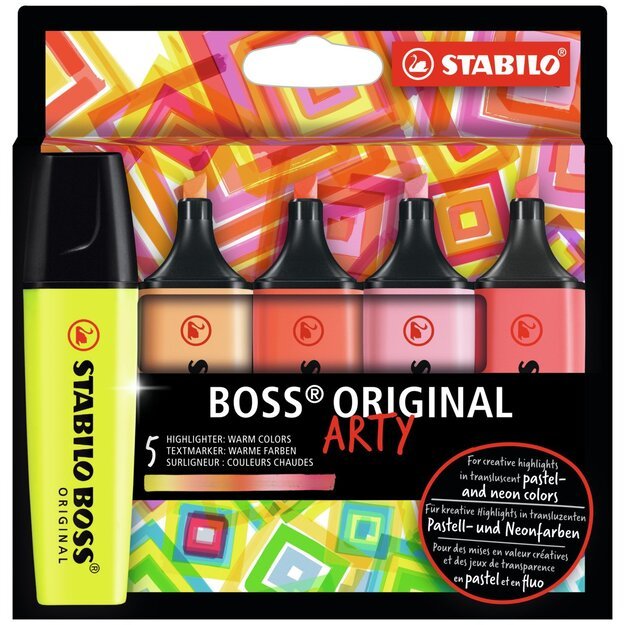 Stabilo - Highlighter Boss Original Ary - Warm Colors (5 pcs) (200991)