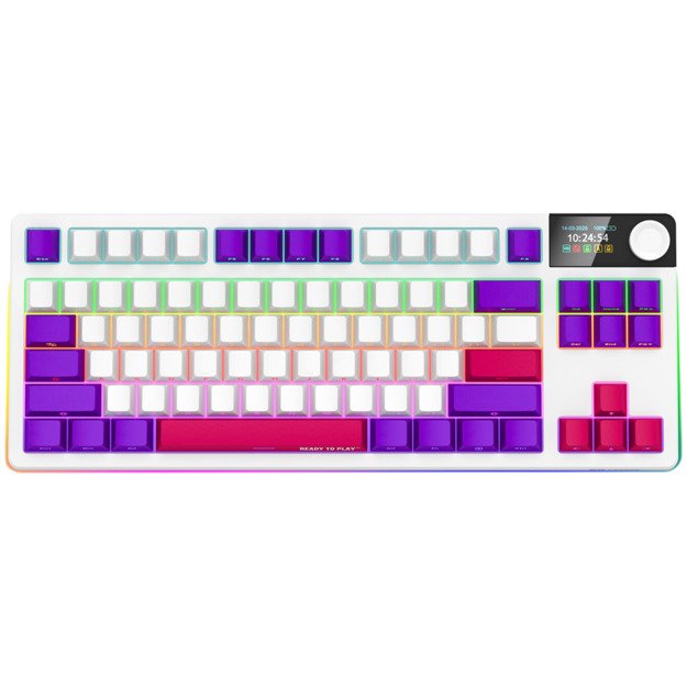 Gaming Keyboard LORGAR LRG-KBP70TKLW-WH-US 1