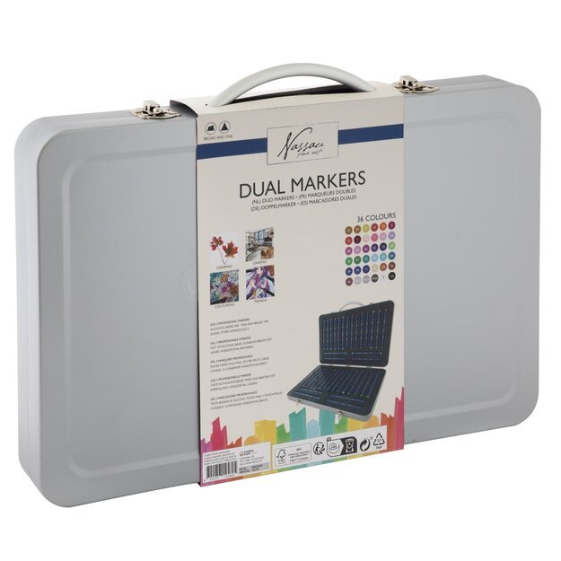 Nassau - Round dual markers (36 pcs) (AR0135/GE)