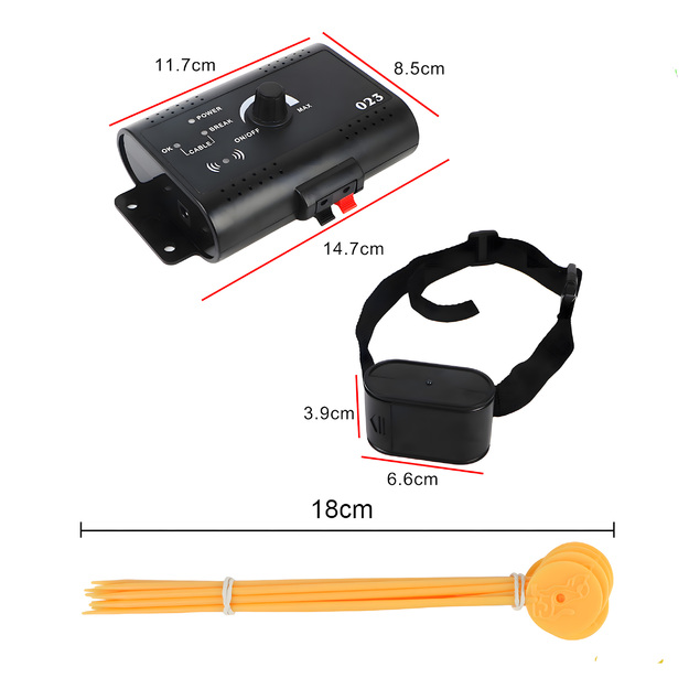 Elektriskais gans suņiem, kaķiem, rotaļu laukums, kakla siksna, žogs, 300 m komplekts