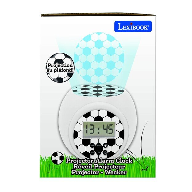 Lexibook - Projector Alarm Clock Football with Timer (RL977FO)