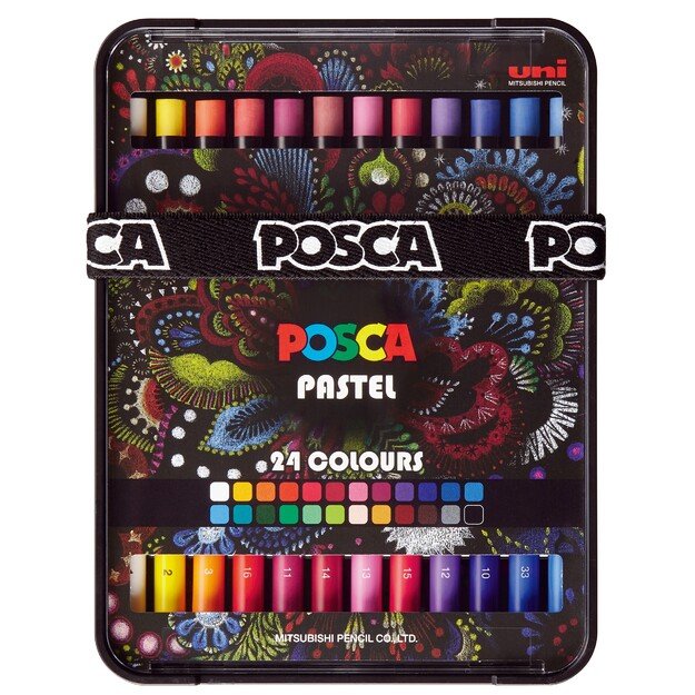 Posca - Pastels - Bright & intense colors (24 pcs) (402022)