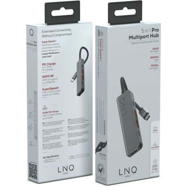 LINQ - 5in1 PRO USB-C Multiport Hub