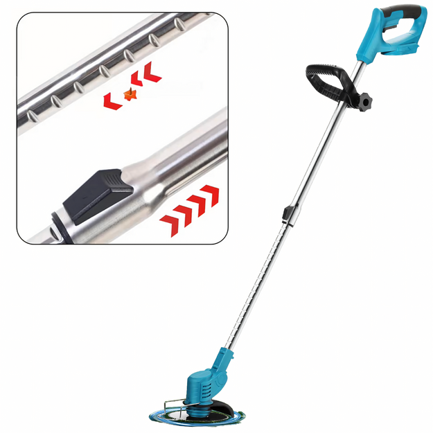 Akumuliatorinė elektrinė krūmapjovė, žolės trimeris, galingas rinkinys