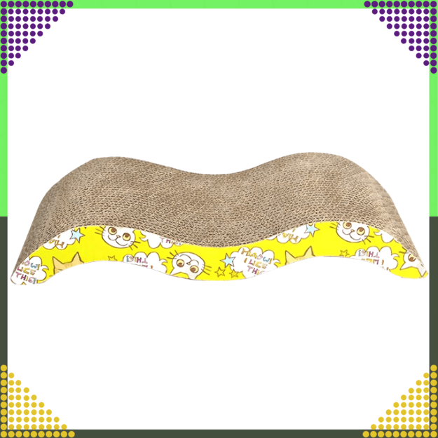 Cardboard Cat Scratcher Bed Wave Lounger Eco Scratching Mat Large