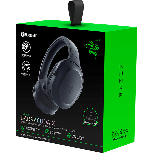 Razer - Barracuda X wireless gaming headset - Black