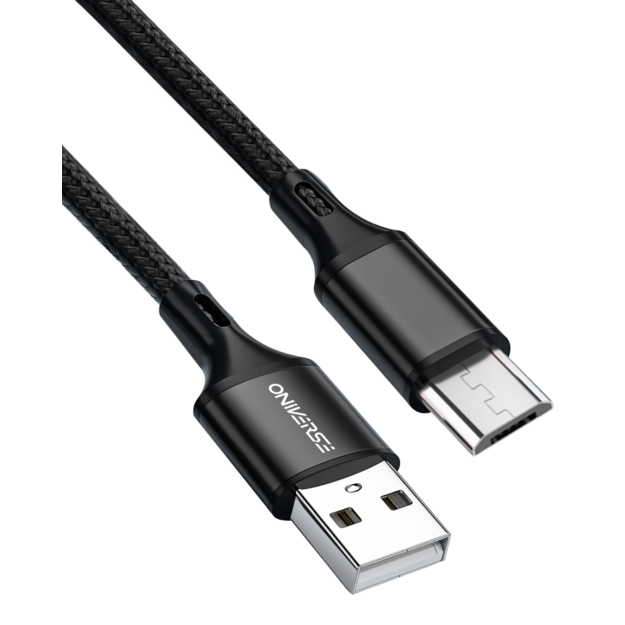 Oniverse Usb-A To Micro-Usb Charge Cable, 3 M - Black