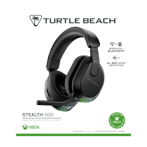 Turtle Beach Stealth 600 GEN3 Wireless Headset - Black - Xbox Series X - S/ One, PC, PS5, PS4, Switch