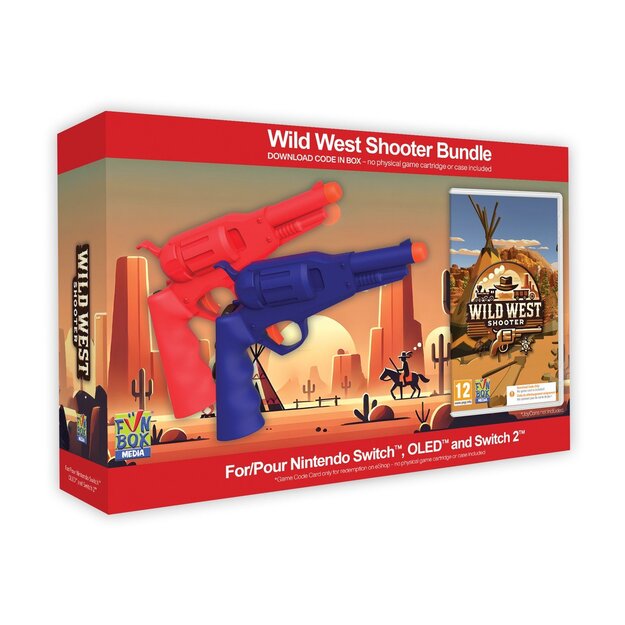 Wild West Shooter Game -Twin Wild West Shooter Revolvers Bundle (CIB)