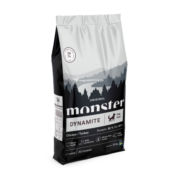 Monster Pet Food - Dog Original Dynamite Chicken/Turkey - 12 kg