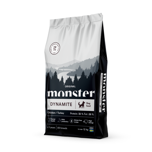 Monster Pet Food - Dog Original Dynamite Chicken/Turkey - 12 kg