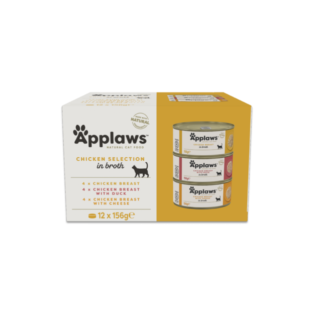 Applaws -  Multipack Chicken selection in broth - 12x156g