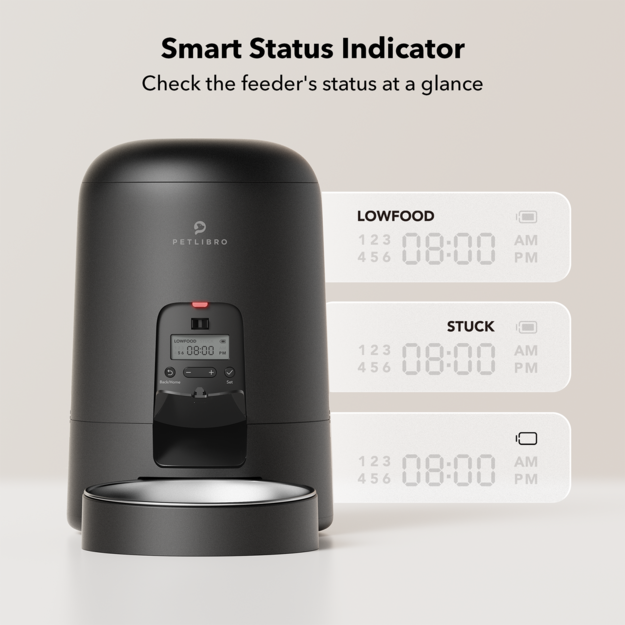 Petlibro - Air Automatic Pet Feeder - Black - 2L