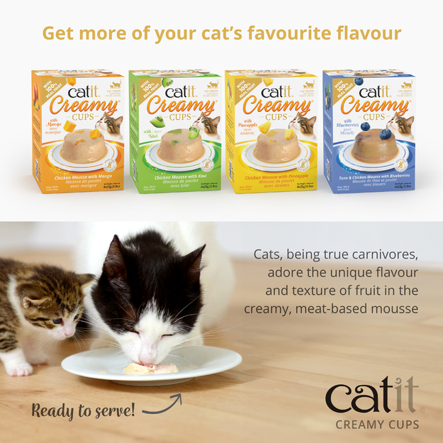 Catit - Creamy Cups Mousse Mix Pack - 4x25g