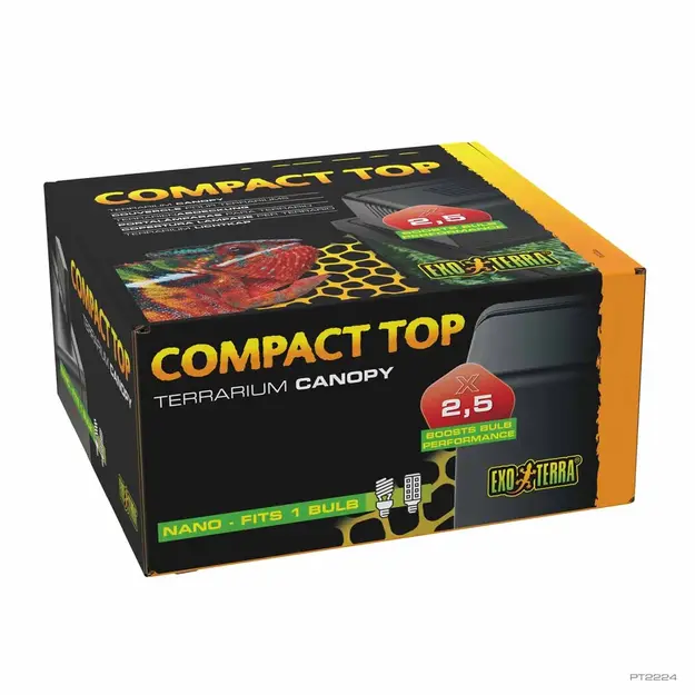 Exoterra - RAMP EXOTERRA Compact Top for 1 bulb Nano - 20 x 15 x 9 cm