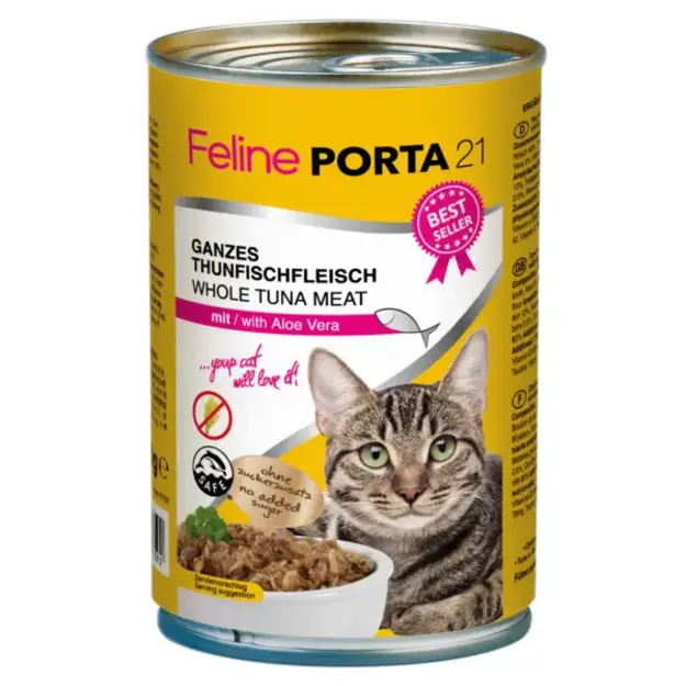 Porta21 - Feline Whole Tuna with Aloe Vera - 400 g