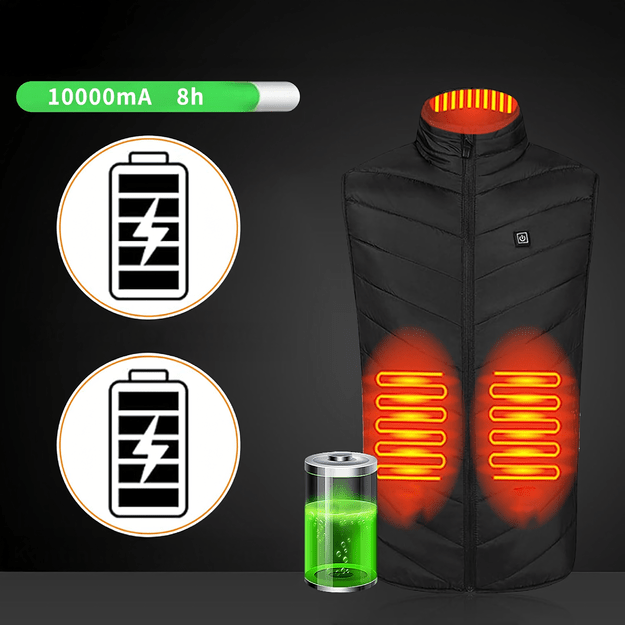 Kamizelka Podgrzewana Bezrękawnik Kurtka Zimowa Uniseks USB Powerbank r 2XL 24