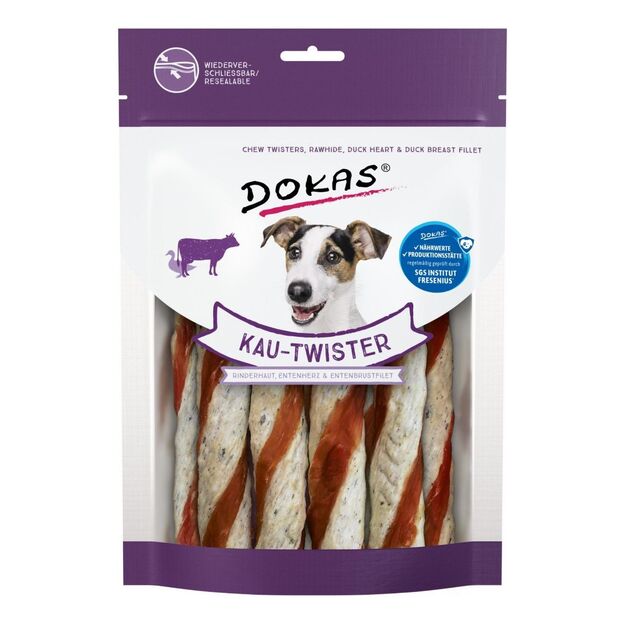 Dokas - Chew Twister cow and duck - 200gr