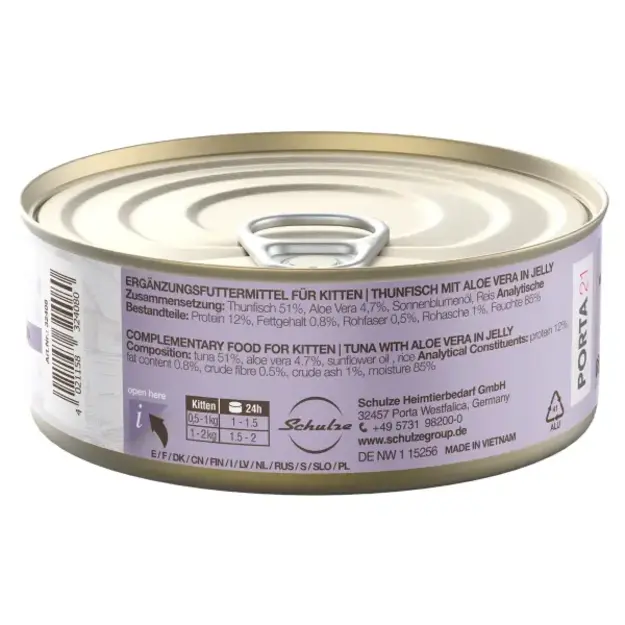 Porta21 - Feline Tuna Aloe - Kitten - 85 g