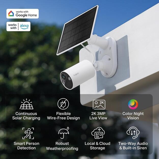 TP-Link - Tapo C410 KIT Solar-Powered Security Camera Kit