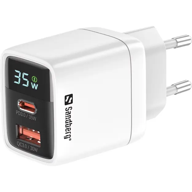 Sandberg - 2in1 Charger 1xUSB-C 1xUSB 35W