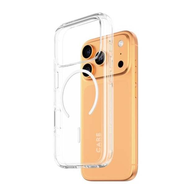 PanzerGlass - CARE Flagship Case Transparent Urban Explorer w. White MagSafe - iPhone 17 Pro